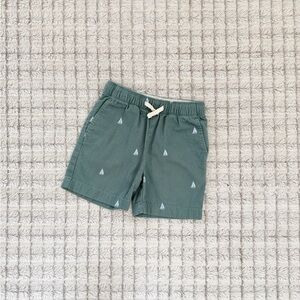 Crewcuts Green Sailboat Print Shorts